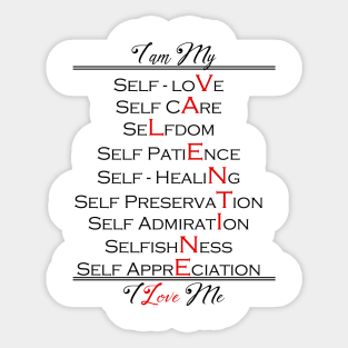 Self Love Valentine One in Never Sticker